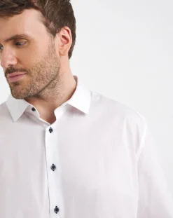 Jacamo Polyester Blend Stretch Travel Shirt