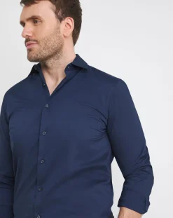 Jacamo Polyester Blend Stretch Travel Shirt