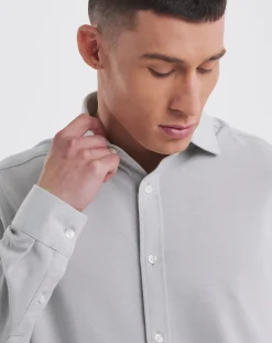 Jacamo Premium Textured Cut Away Collar Shirt