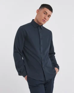 Jacamo Premium Textured Cut Away Collar Shirt