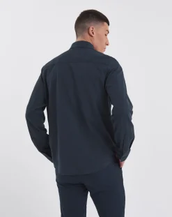 Jacamo Premium Textured Cut Away Collar Shirt