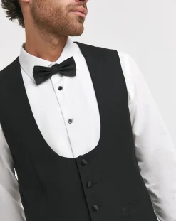 Jacamo Premium Textured Tuxedo Waistcoat