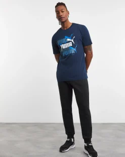 Puma Graphics Multiple Logo T-Shirt