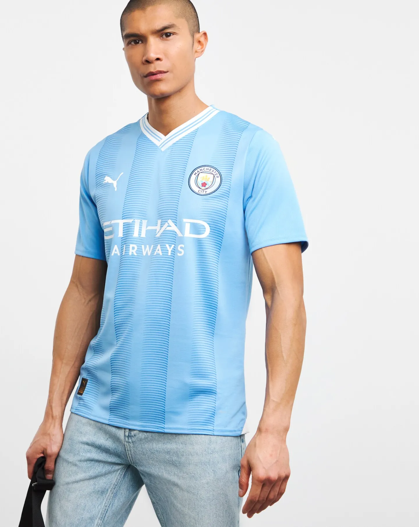 Manchester City|Puma PUMA Manchester City FC 2023/24 Short Sleeve Home Jersey