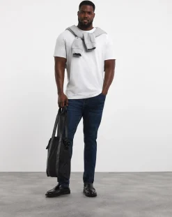Jacamo Pure Cotton Crew Neck T-Shirt Extra Long