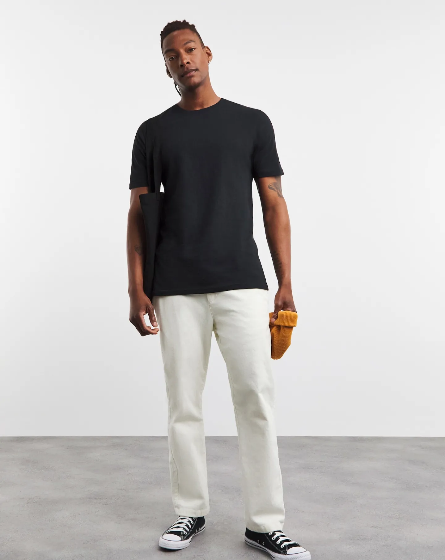 Jacamo Pure Cotton Crew Neck T-Shirt Long