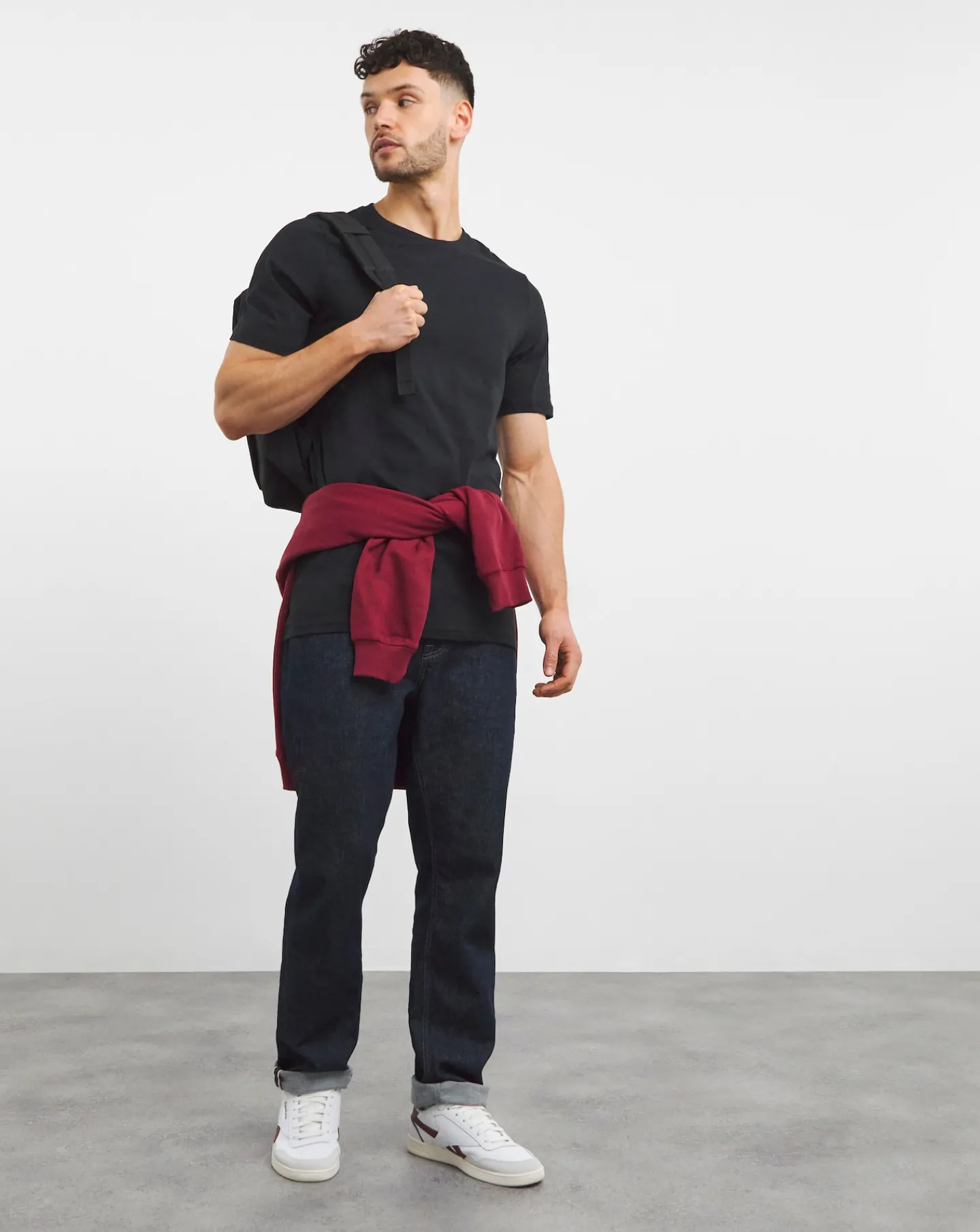 Jacamo Pure Cotton Crew Neck T-Shirt Extra Long