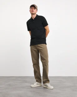 Jacamo Pure Cotton Jersey Pocket Polo Long