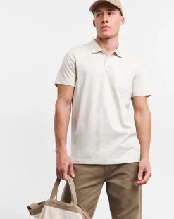 Jacamo Pure Cotton Jersey Pocket Polo Long