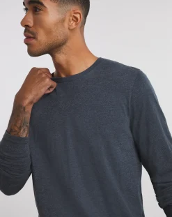 Jacamo Pure Cotton Long Sleeve Crew Neck TShirt