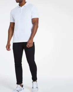 Jacamo Pure Cotton Pique Polo Long