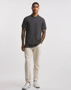 Jacamo Pure Cotton Pique Polo Long