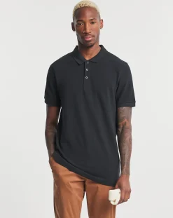 Jacamo Pure Cotton Pique Polo Long
