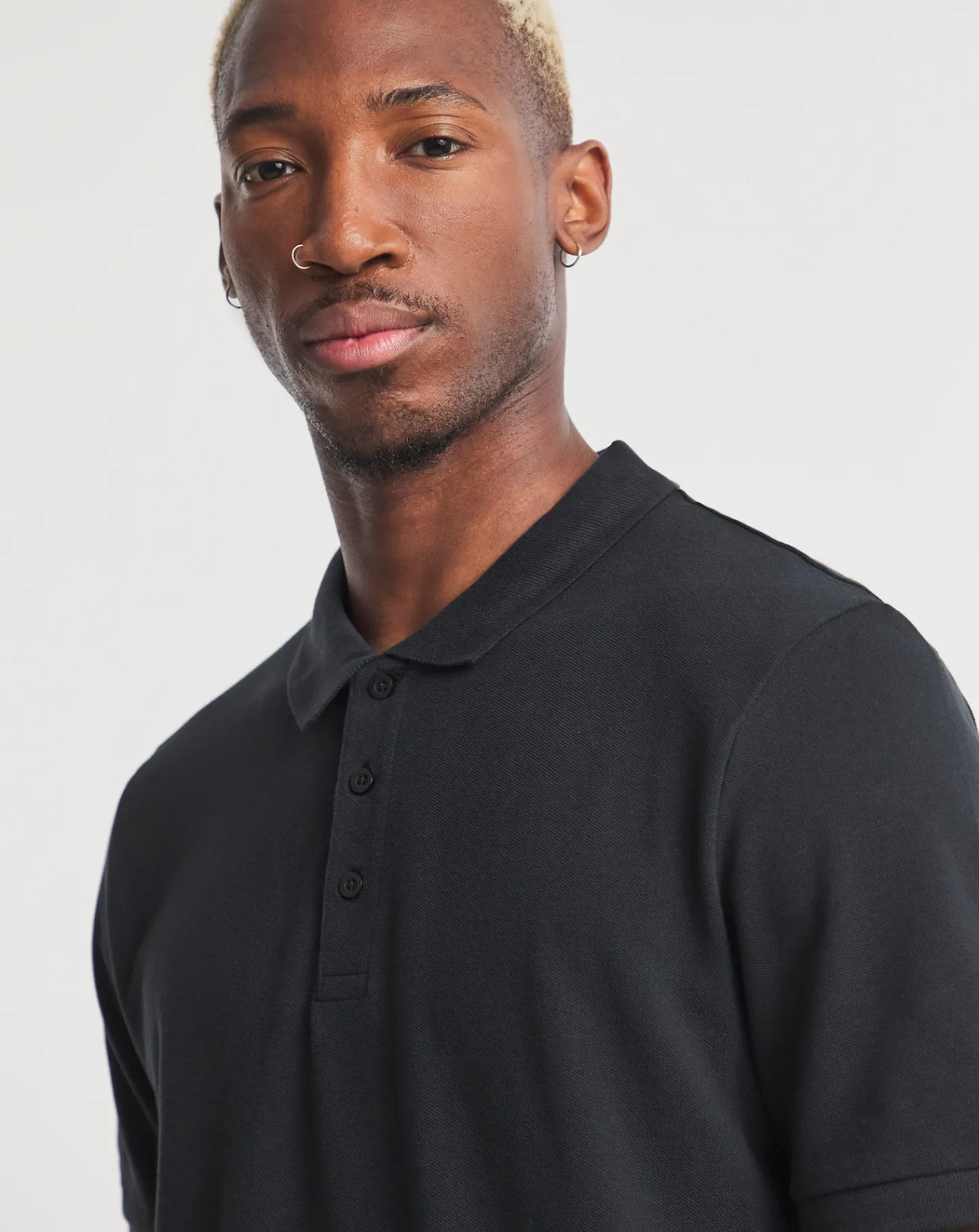 Jacamo Pure Cotton Pique Polo Long