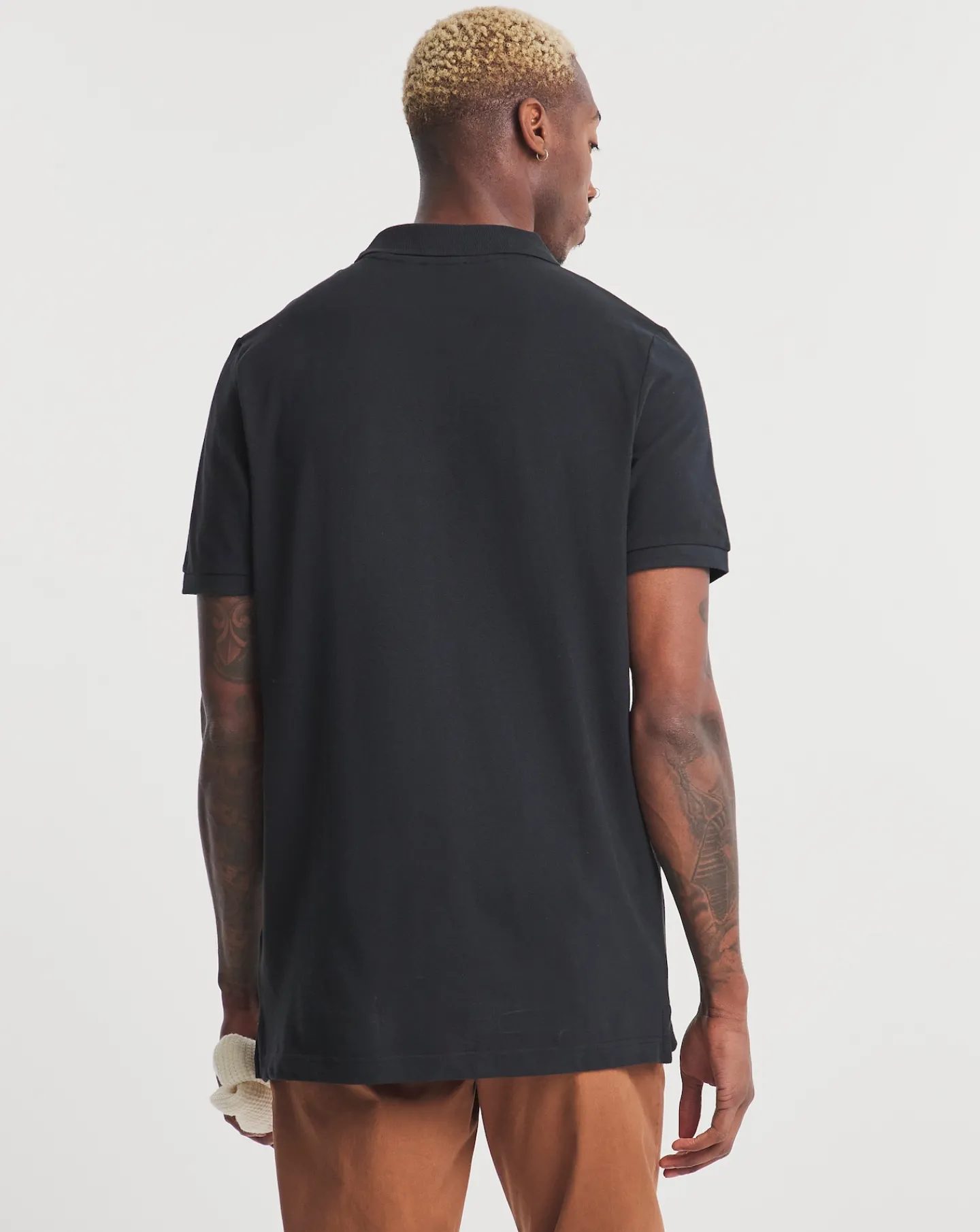 Jacamo Pure Cotton Pique Polo Long