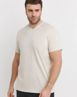 Jacamo Pure Cotton V Neck T-Shirt Long