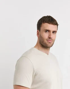 Jacamo Pure Cotton V Neck T-Shirt Long