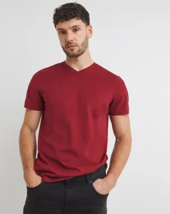 Jacamo Pure Cotton V Neck T-Shirt Long