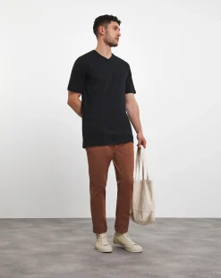 Jacamo Pure Cotton V Neck T-Shirt Extra Long
