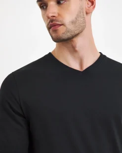 Jacamo Pure Cotton V Neck T-Shirt Extra Long