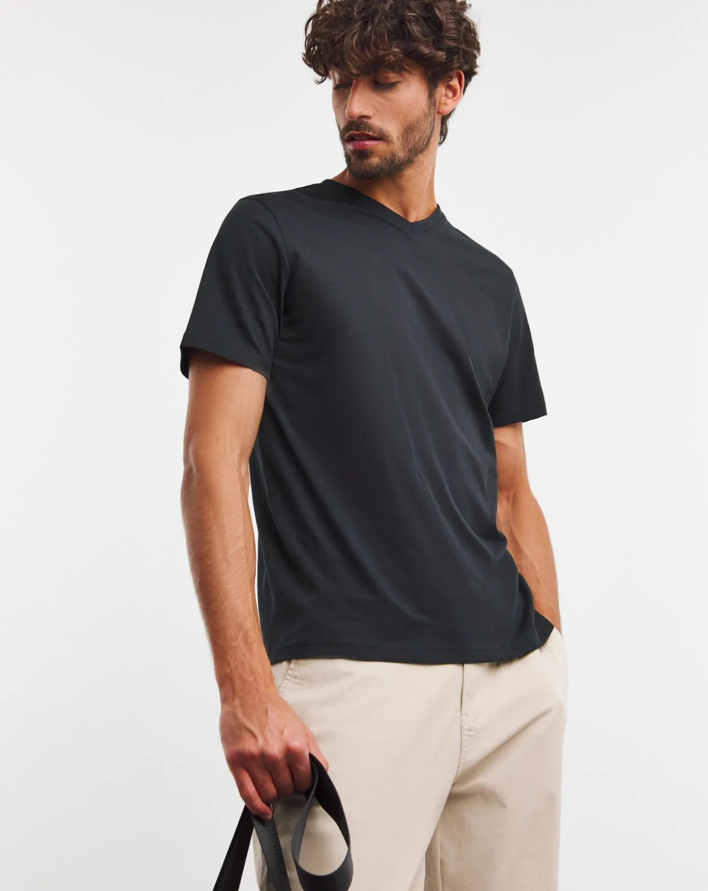 Jacamo Pure Cotton V-Neck T-Shirt