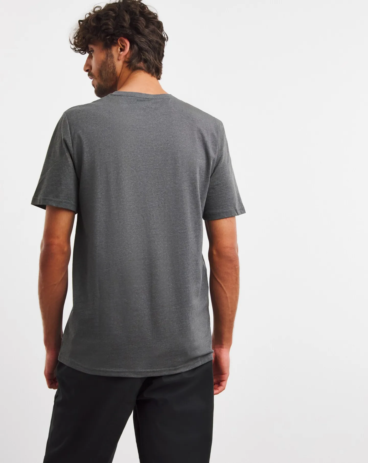 Jacamo Pure Cotton V-Neck T-Shirt Long