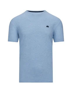 Raging Bull - Classic Organic T-shirt - Black/Sky Blue/Claret