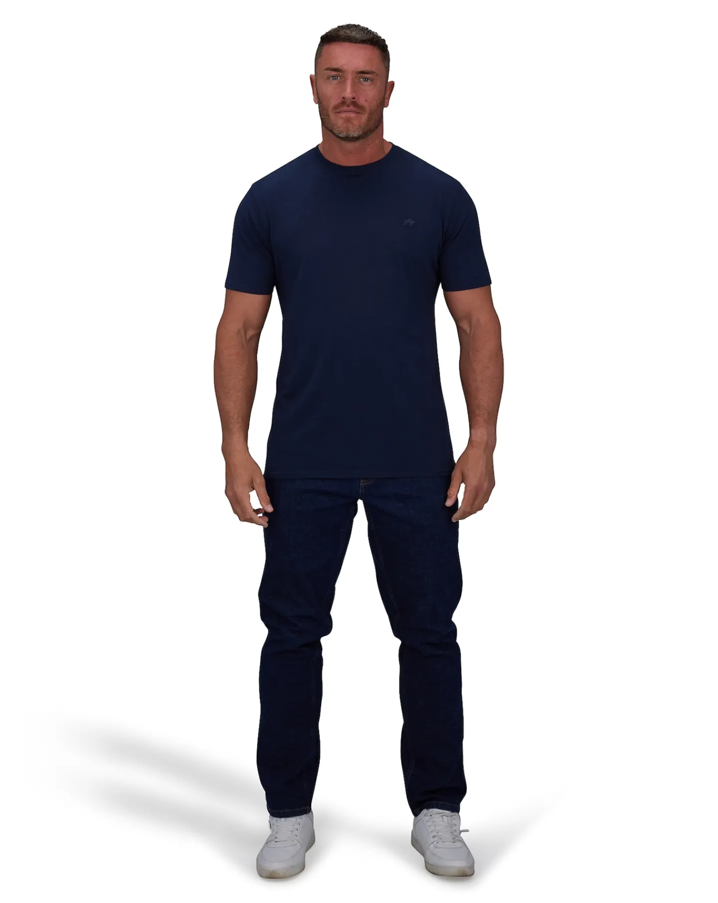 Raging Bull - Classic Organic T-shirt - Black/Sky Blue/Claret