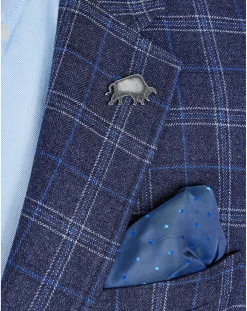 Raging Bull Checked Wool Blazer