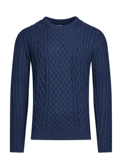 Raging Bull Chunky Cable Crew Neck