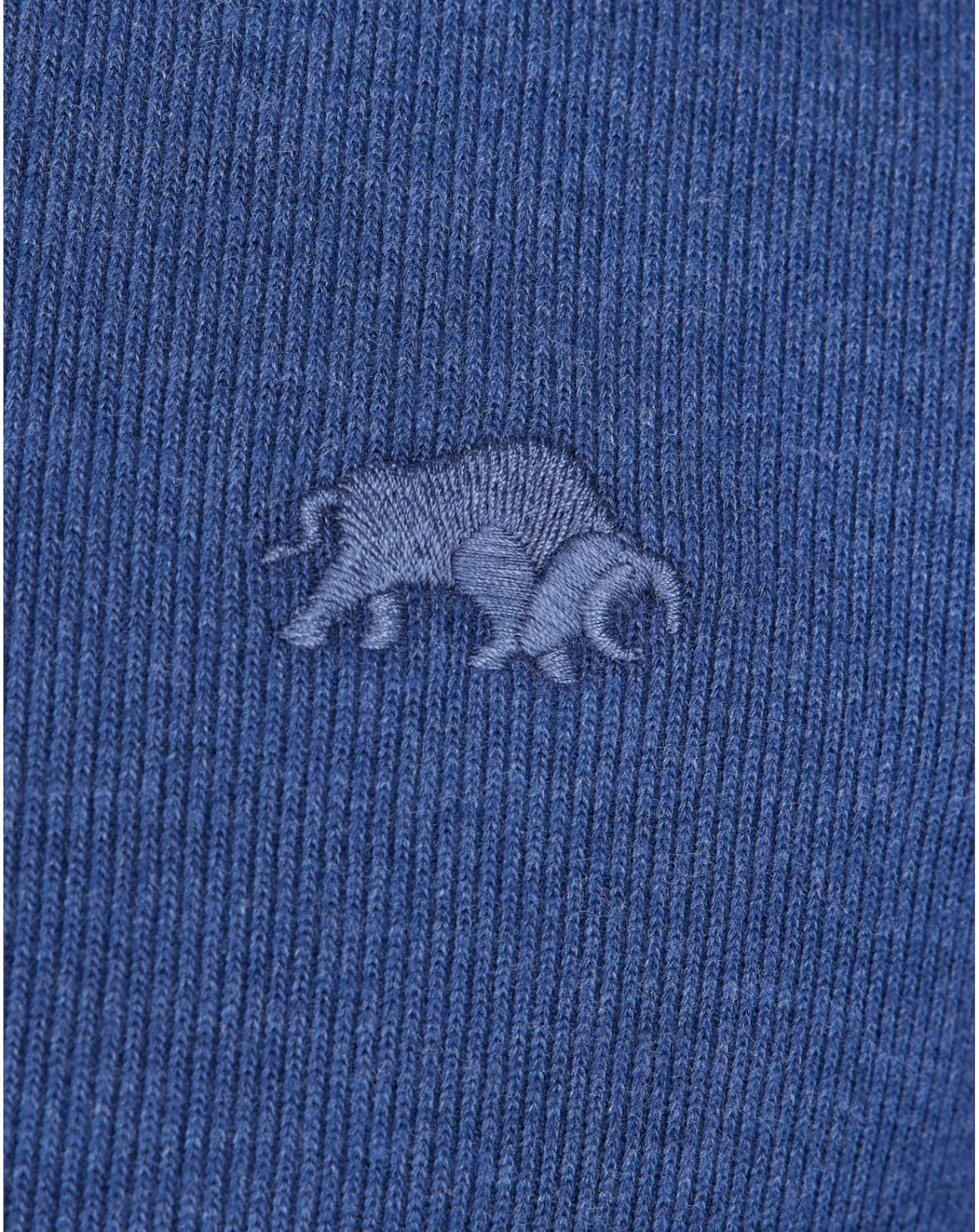 Raging Bull Classic French Rib Quarter Zip Sweat Denim Blue
