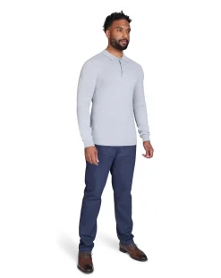 Raging Bull Classic Knitted Polo Grey Marl