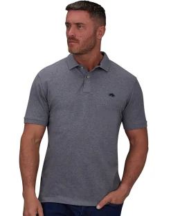 Raging Bull Classic Organic Polo Grey Marl