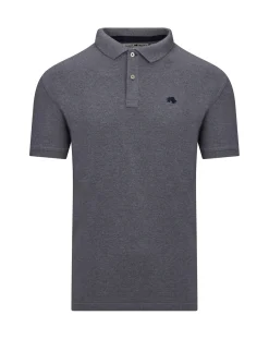 Raging Bull Classic Organic Polo Grey Marl