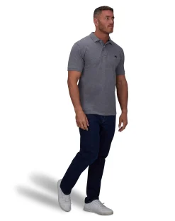Raging Bull Classic Organic Polo Grey Marl