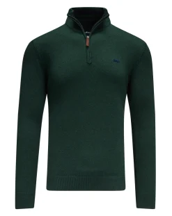 Raging Bull Classic Quarter Zip Knit Forest
