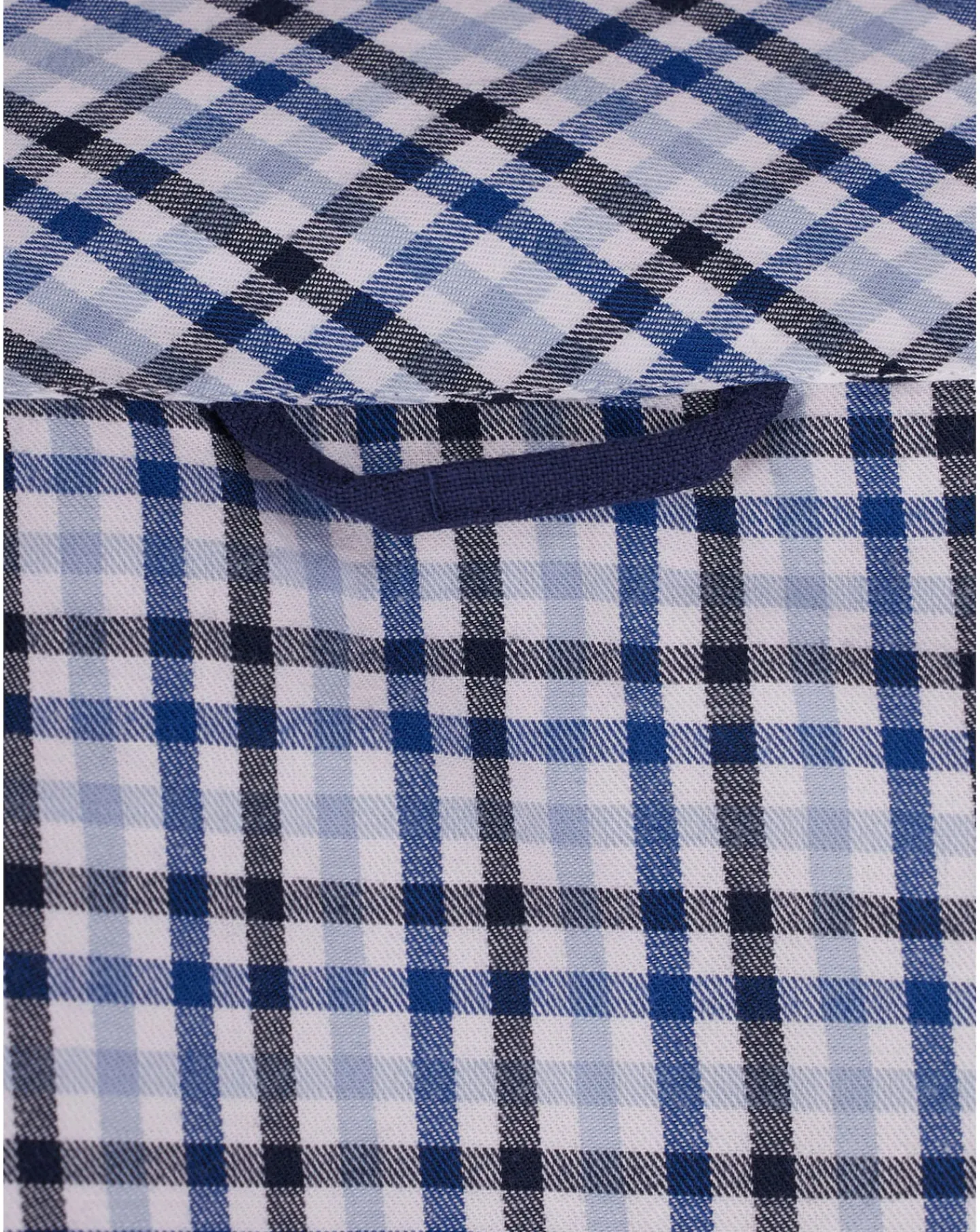 Raging Bull Long Sleeve Brushed Cotton Gingham Shirt Sky Blue
