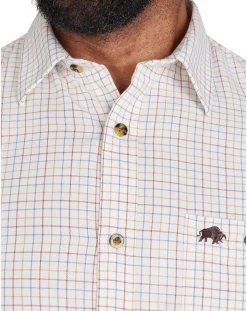Raging Bull Long Sleeve Country Check Brushed Cotton Shirt