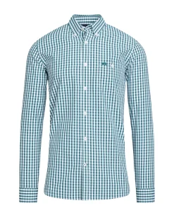 Raging Bull Long Sleeve Classic Gingham Shirt Forest