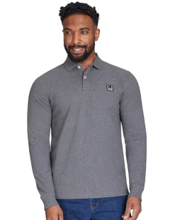 Raging Bull Long Sleeve Classic Patch Pique Polo