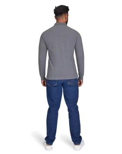 Raging Bull Long Sleeve Classic Patch Pique Polo