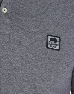 Raging Bull Long Sleeve Classic Patch Pique Polo