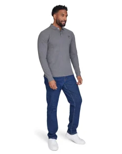 Raging Bull Long Sleeve Classic Patch Pique Polo