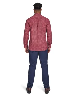 Raging Bull Long Sleeve Daisy Print Shirt