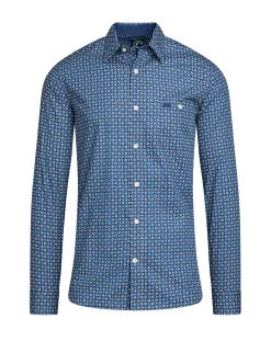 Raging Bull Long Sleeve Geo Pattern Shirt