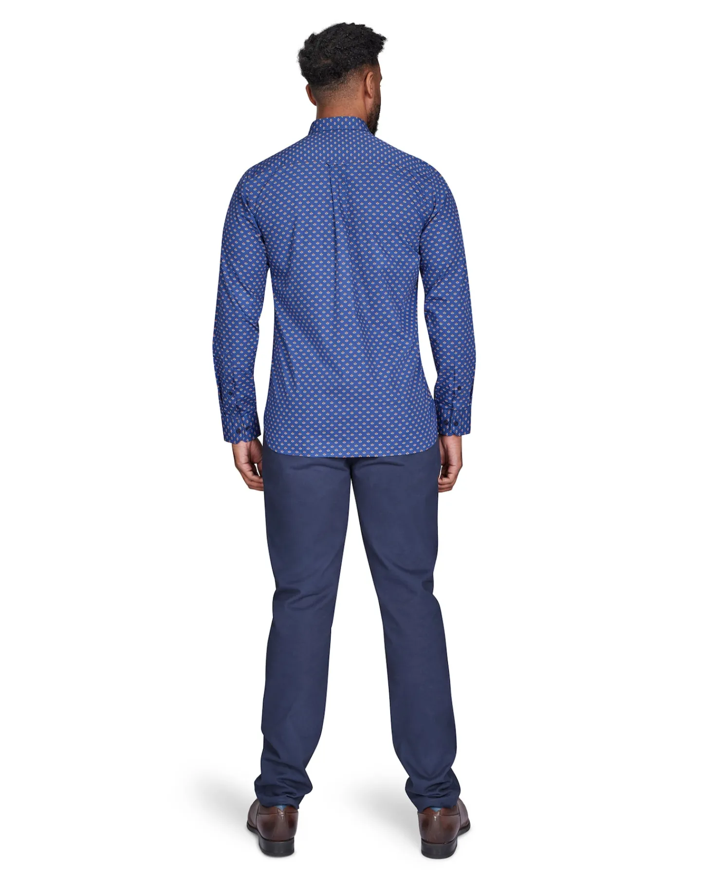 Raging Bull Long Sleeve Leaf Print Shirt