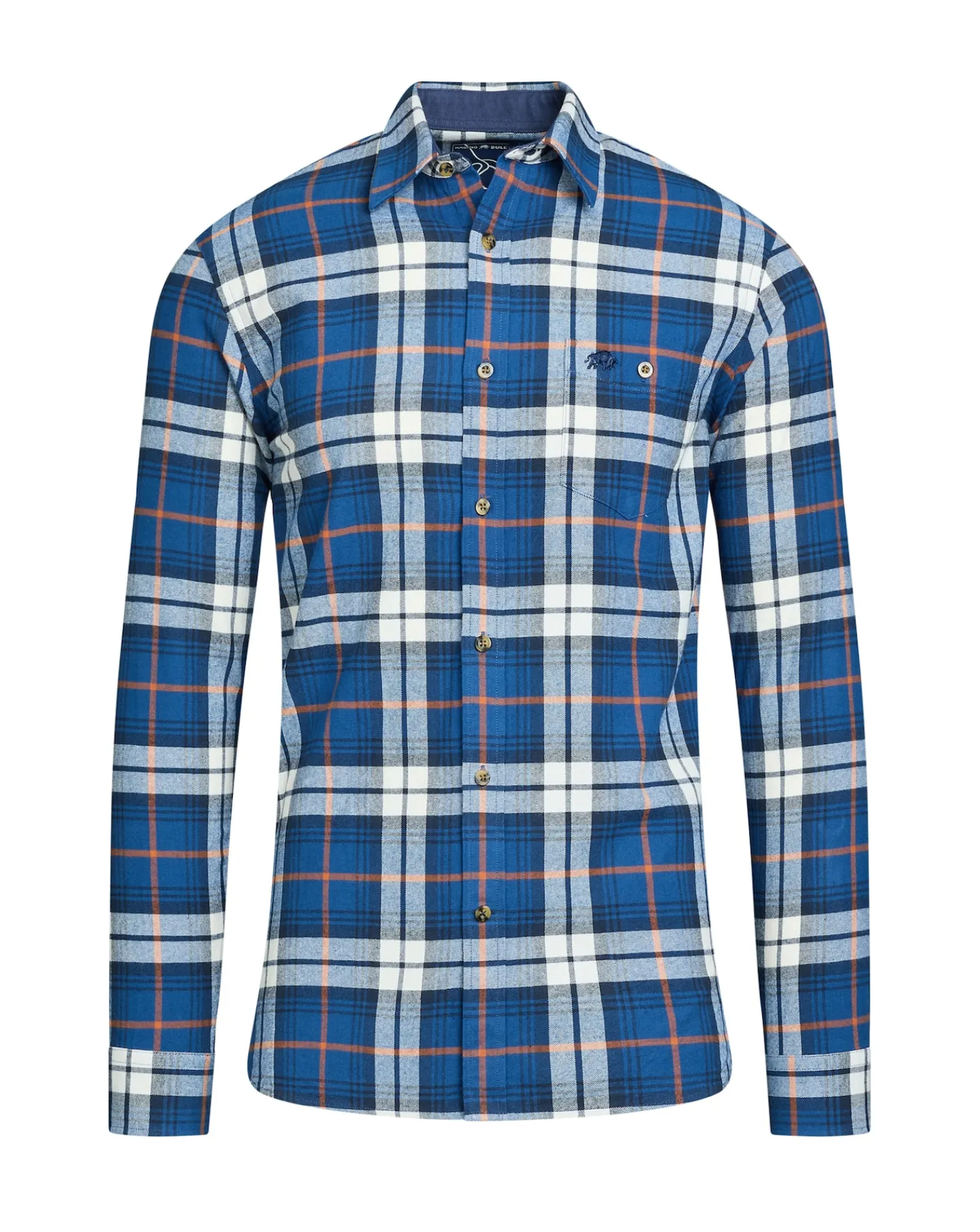 Raging Bull Long Sleeve Large Plaid Brushed Cotton Shirt