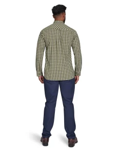 Raging Bull Long Sleeve Micro Check Brushed Cotton Shirt