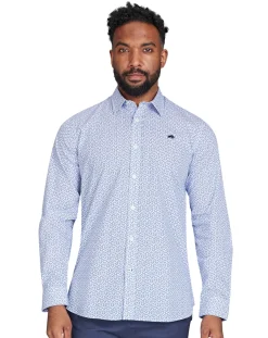 Raging Bull Long Sleeve Pentagon Pattern Shirt