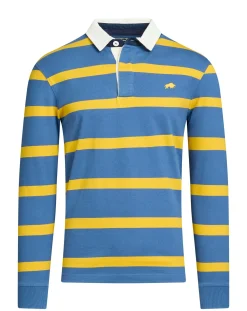 Raging Bull Long Sleeve Thin Stripe Rugby